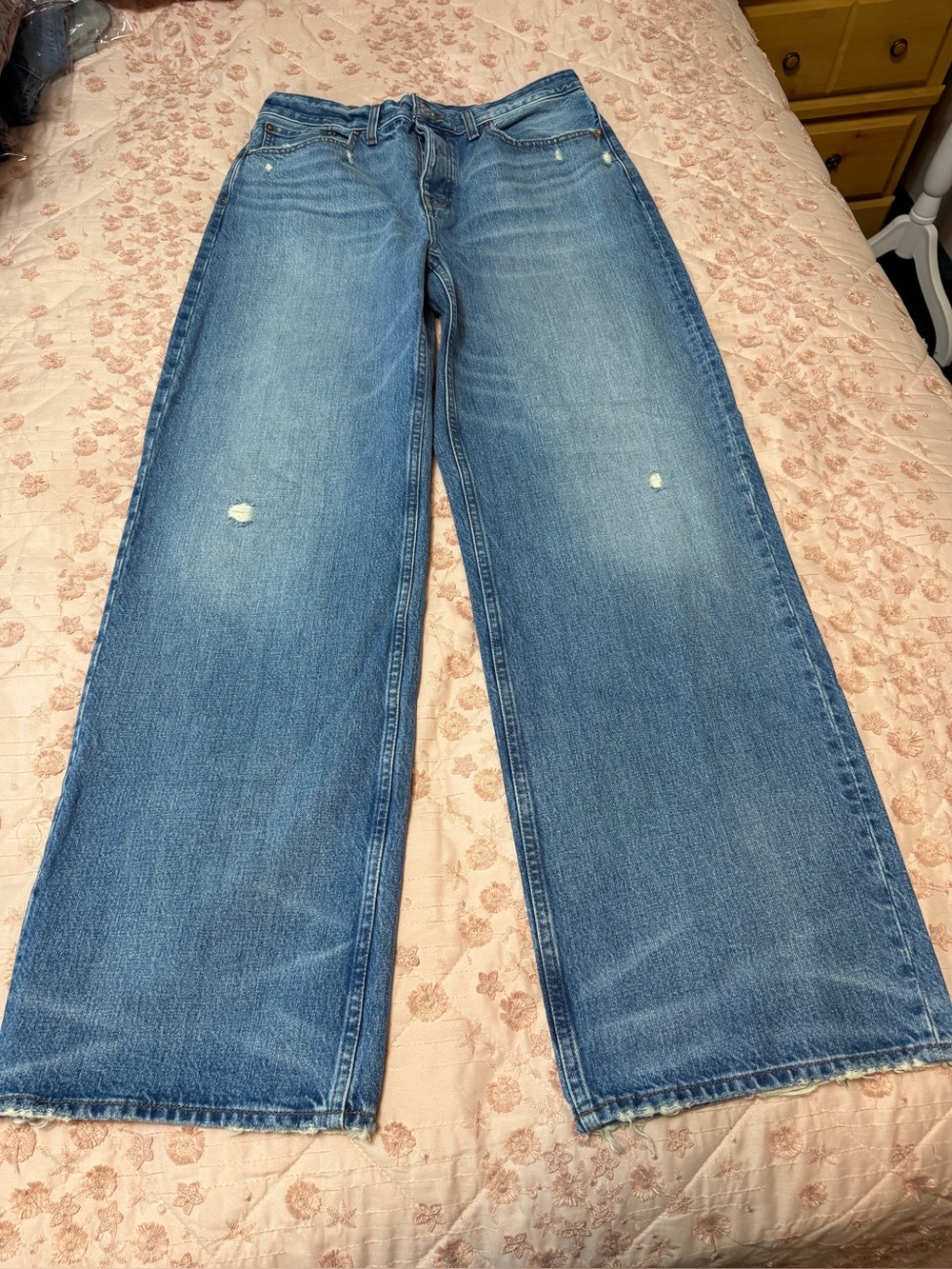 Madewell Low-Slung Baggy Jeans in Hamburg Wash Style NS198 Size 28